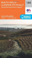 O.S. Explorer 188 Builth Wells/Llanfair-ym-Muallt