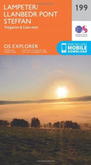 O.S. Explorer 199 Lampeter/Llanbedr Pont Steffan