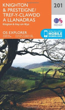 O.S. Explorer 201 Knighton & Presteigne/Tref-y-Clawdd a Llanandras