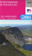 O.S. Landranger 124 Porthmadog and Dolgellau / Porthmadog a Dolgellau