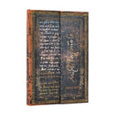 2026 Michelangelo Handwriting (Embellished Manuscripts Collection) Mini 18-month Horizontal Hardcover Flexi Dayplanner 2025-2026 (Wrap Closure)-9780349707051