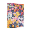 2026 Monet's Chrysanthemums Midi 18-month Horizontal Hardcover Flexi Dayplanner 2025-2026 (Elastic Band Closure)-9780349707105