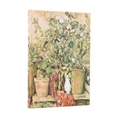 2026 Cezanne's Terracotta Pots and Flowers Mini 12-month Verso Hardcover Flexi Dayplanner 2026 (Elastic Band Closure)-9780349707402