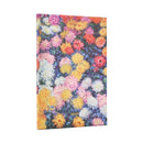 2026 Monet's Chrysanthemums Maxi 12-month Vertical Hardcover Flexi Dayplanner 2026 (Elastic Band Closure)-9780349707921