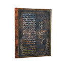 2026 Michelangelo, Handwriting (Embellished Manuscripts Collection) Ultra 12-month Verso Hardcover Flexi Dayplanner 2026 (Wrap Closure)-9780349708133