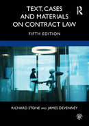 Text, Cases and Materials on Contract Law-9780367222956