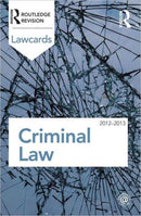 Criminal Lawcards 2012-2013-9780415683333