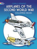Airplanes of the Second World War Coloring Book-9780486241074