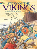Story of the Vikings Coloring Book-9780486256535