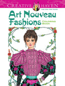Creative Haven Art Nouveau Fashions Coloring Book-9780486492117