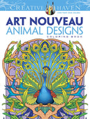 Creative Haven Art Nouveau Animal Designs Coloring Book-9780486493107