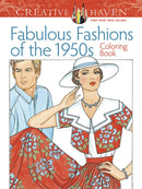 Creative Haven Fabulous Fashions of the 1950s Coloring Book-9780486799063