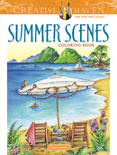 Creative Haven Summer Scenes Coloring Book-9780486809335