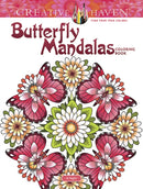 Creative Haven Butterfly Mandalas Coloring Book-9780486813776