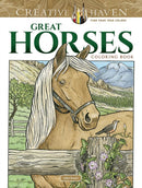 Creative Haven Great Horses Coloring Book-9780486817910