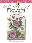 Creative Haven The Beautiful Language of Flowers Coloring Book-9780486819044