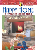 Creative Haven Happy Home: A Hygge Coloring Book-9780486821634