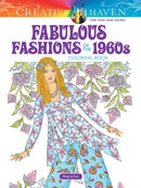 Creative Haven Fabulous Fashions of the 1960s Coloring Book-9780486821696