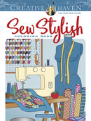 Creative Haven Sew Stylish Coloring Book-9780486829159
