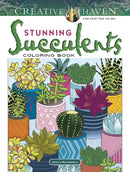 Creative Haven Stunning Succulents Coloring Book-9780486832494