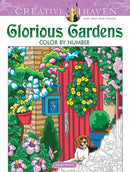 Creative Haven Glorious Gardens Color by Number Coloring Book-9780486836690