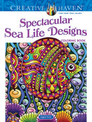 Creative Haven Spectacular Sea Life Designs Coloring Book-9780486842042