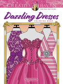 Creative Haven Dazzling Dresses Coloring Book-9780486848525