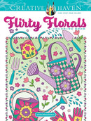 Creative Haven Flirty Florals Coloring Book-9780486848624