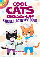 Cool Cats Dress-Up Sticker Activity Book-9780486849911