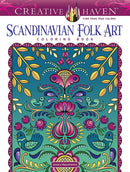 Creative Haven Scandinavian Folk Art Coloring Book-9780486851181