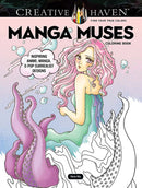 Creative Haven Manga Muses Coloring Book : Inspiring Anime, Manga, & Pop Surrealist Designs-9780486851228