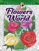 Creative Haven Flowers of the World Coloring Book-9780486852638