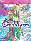 Creative Haven Gorgeous Goddesses Coloring Book-9780486853185