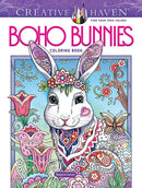 Creative Haven Boho Bunnies Coloring Book-9780486853512