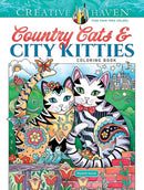 Creative Haven Country Cats & City Kitties Coloring Book-9780486854717