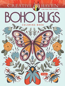 Creative Haven Boho Bugs Coloring Book-9780486854816