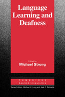 Language Learning and Deafness-9780521335799