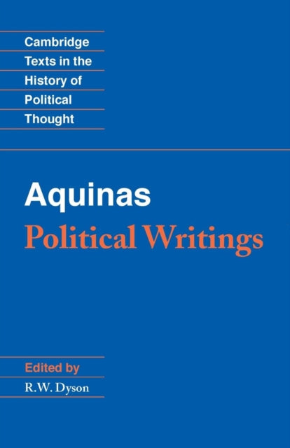 Aquinas: Political Writings-9780521375955