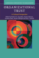 Organizational Trust : A Cultural Perspective-9780521737791