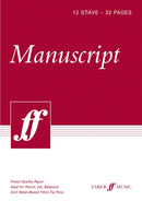 32-page A4 Manuscript Book, 12-stave-9780571527052