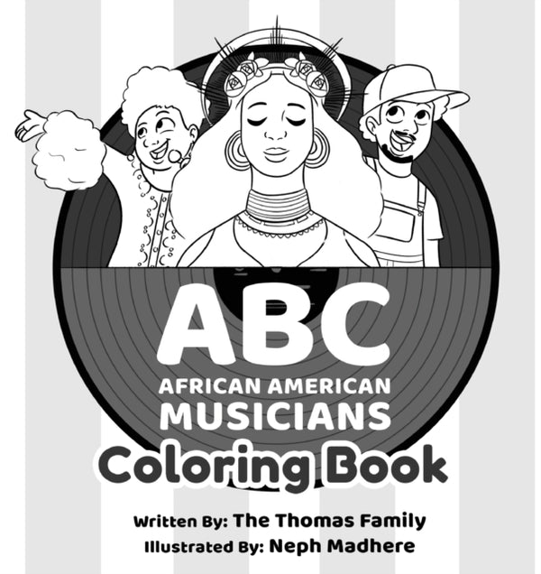 ABC - African American Musicians Coloring Book-9780578605159