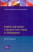 English and Italian Literature from Dante to Shakespeare