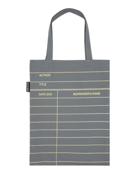 Library Card (Gray) Tote Bag