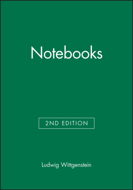 Notebooks, 1914 - 1916-9780631124993