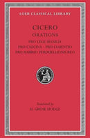 Pro Lege Manilia. Pro Caecina. Pro Cluentio. Pro Rabirio Perduellionis Reo-9780674992184