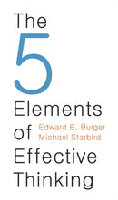 The 5 Elements of Effective Thinking-9780691156668