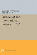 Surveys of U.S. International Finance, 1952-9780691628400