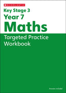 KS3 Year 7 Maths Targeted Practice Workbook with answers.