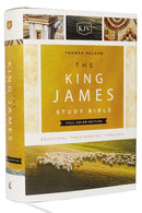 The King James Study Bible, Full-Color Edition, Cloth-bound Hardcover, Red Letter : KJV Holy Bible-9780718079154