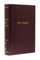 NKJV, Pew Bible, Large Print, Hardcover, Burgundy, Red Letter, Comfort Print : Holy Bible, New King James Version-9780718095635